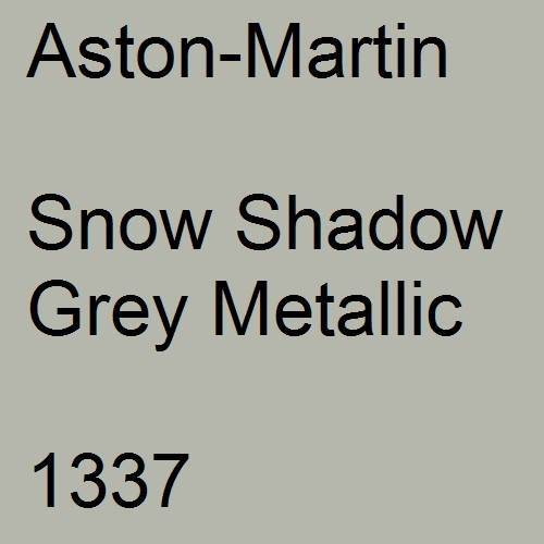 Aston-Martin, Snow Shadow Grey Metallic, 1337.